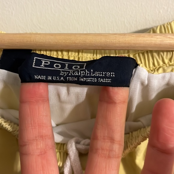 Polo by Ralph Lauren athletic casual yellow shorts size xl - Picture 3 of 4